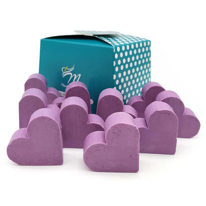 80 Jabones Aromáticos Con Forma De Corazón - Detalle Para Invitados De Eventos - Jabón Glicerina Con Aroma A Lavanda_3