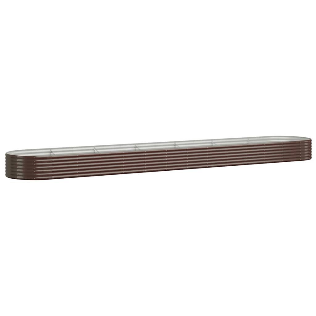 Jardinera Arriate Acero Galvanizado Marrón 544x100x36cm_0