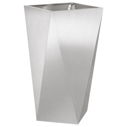 Jardinera Plateado 40 X 40 X 75 Cm Acero Inoxidable_0
