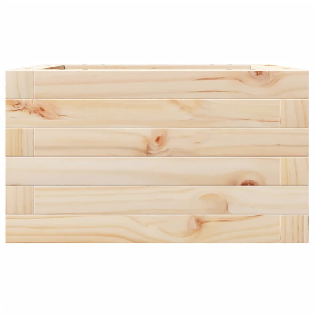 Jardinera De Madera Maciza De Pino 40x40x23 Cm_4