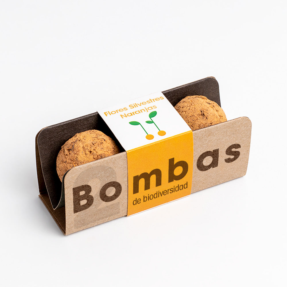 Bombas de Biodiversidad – Flores Silvestres Naranjas para Polinizadores, Regalo - Resetea_0