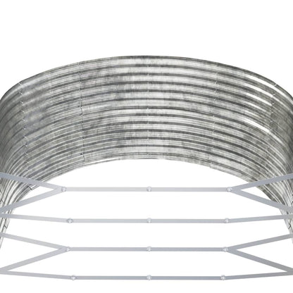 Jardinera Arriate Acero Galvanizado Plata 447x140x68 Cm_4