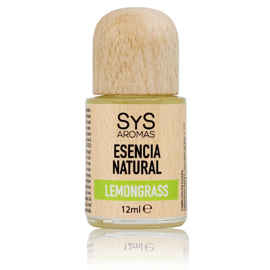 Esencia Natural Lemongrass SYS Aromas 12 ml | Aroma Cítrico y Fresco | Para Quemadores y Humidificadores_0