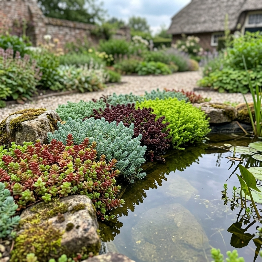 Sedum Siempreviva 12 Plantas - Mix Plantas Roca Borde Estanque - Resistente_1