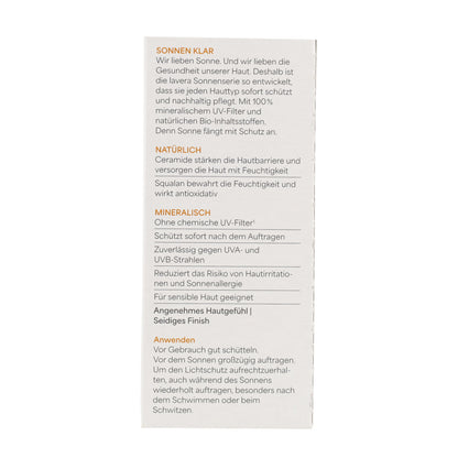 Fluido Solar Facial Spf50 Lavera 40 ml