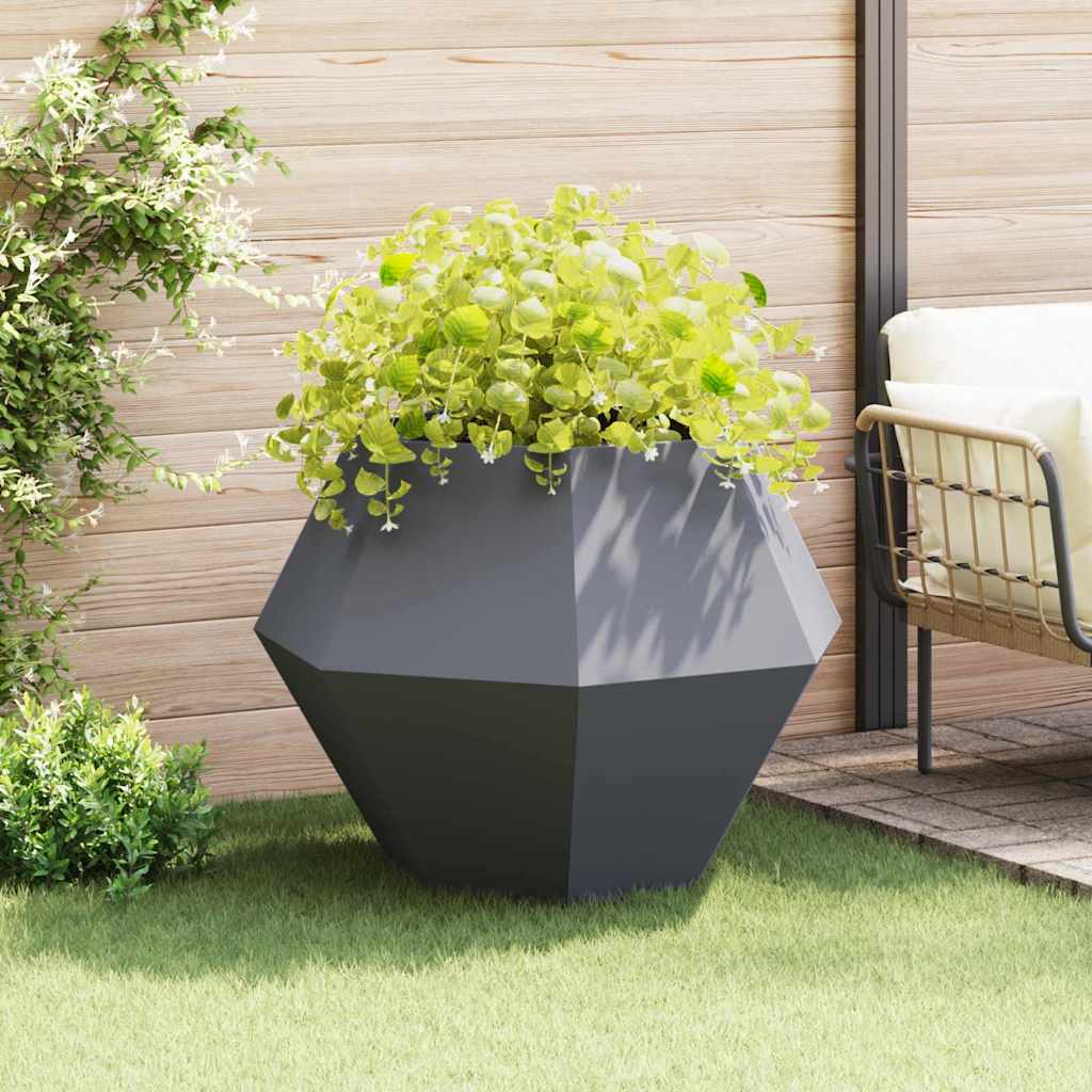 Jardinera Antracita 100 X 100 X 80 Cm Acero_1