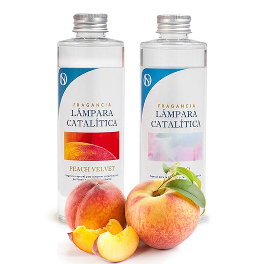 Pack Ahorro 2x Fragancia Lámpara Catalítica 200ml: 1 Aroma Peach Velvet + Limpiador Neutro_0