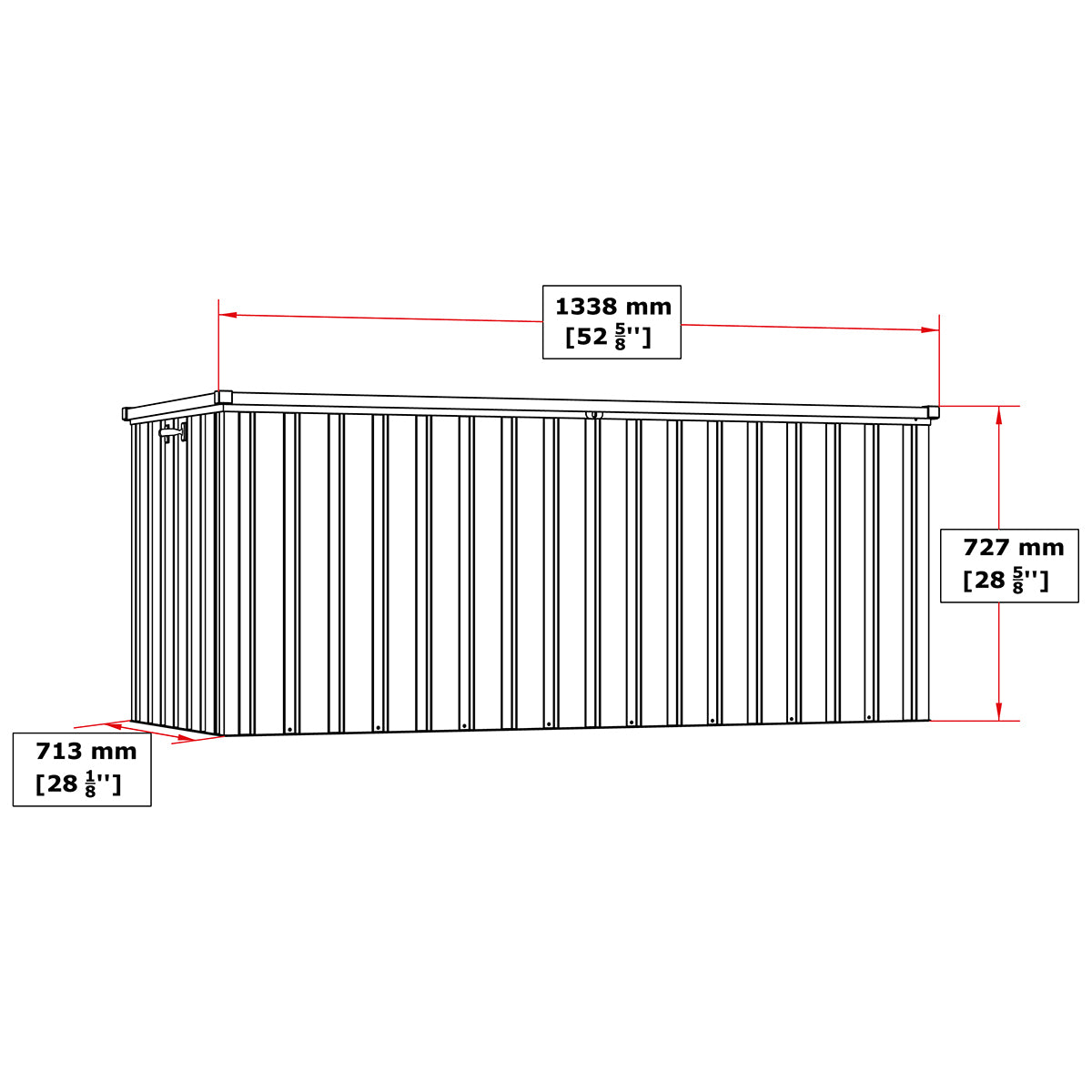 Apolo 585 L Metal Storage Chest With Wood Effect_3