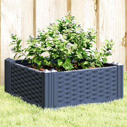 Jardinera Con Clavijas Pp Azul Gris 42,5x42,5x28,5 Cm_1