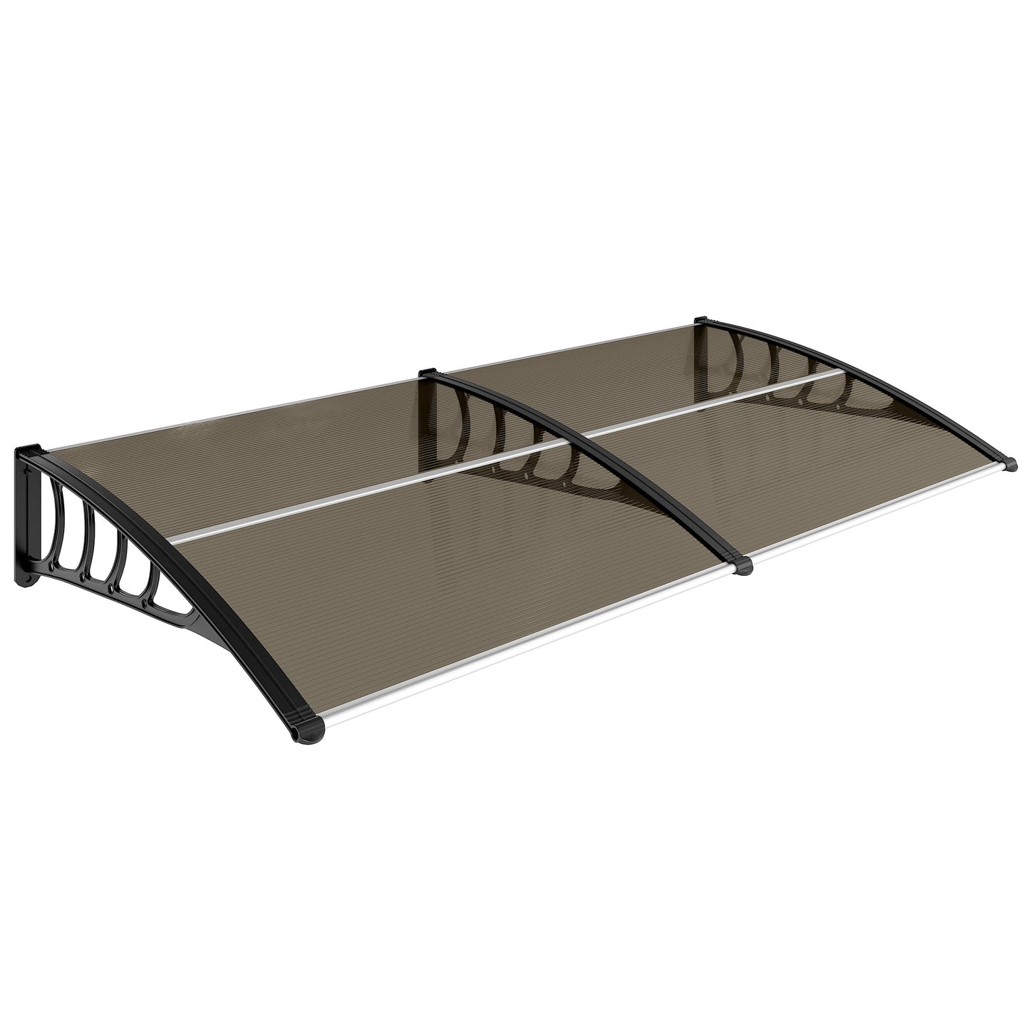 Outsunny Tejadillo De Protección 200x96 Cm Para Puertas Y Ventanas Marrón_0