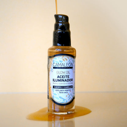 Aceite Iluminador Corporal Glow Oil 30ml Camaleon Cosmetics_4