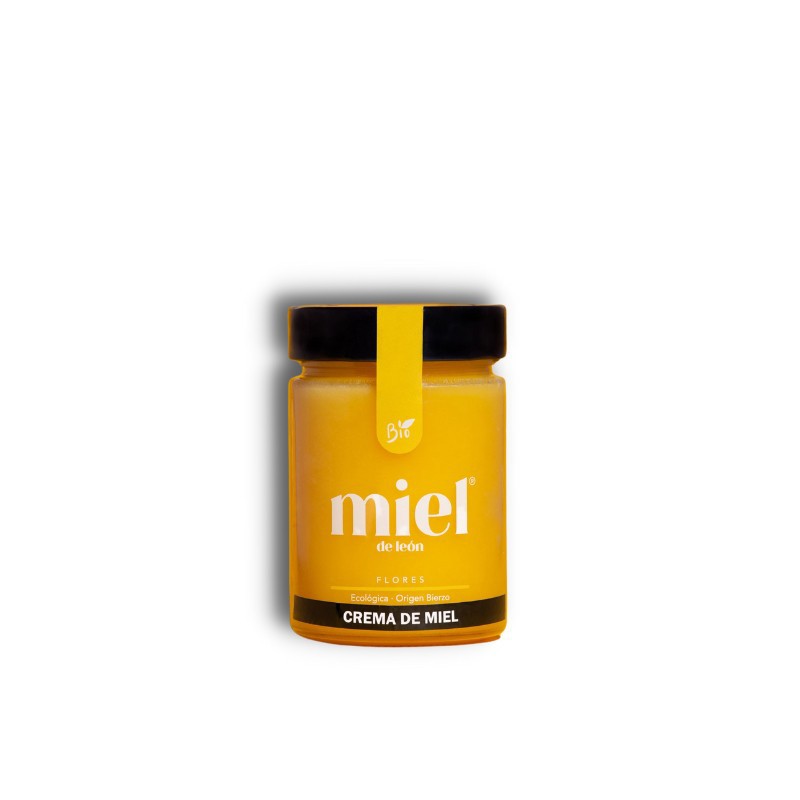 Crema De Miel Flores Ecológica Bio 450g Miel De Leon_0