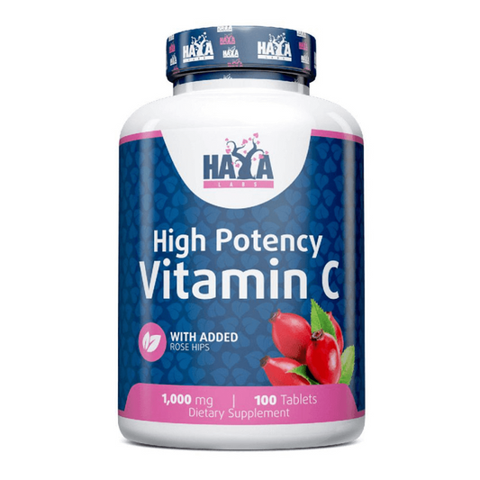 Vitamina C Con Rose Hips De Alto Grado 1000mg - 100 Tabletas - Vitamina C - Haya Labs_0