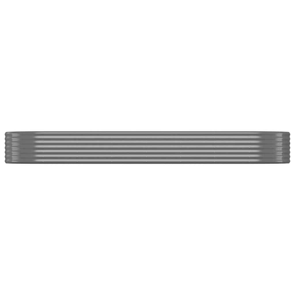 Jardinera Arriate Acero Galvanizado Gris 322x100x36 Cm_2