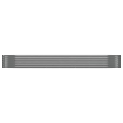 Jardinera Arriate Acero Galvanizado Gris 322x100x36 Cm_2