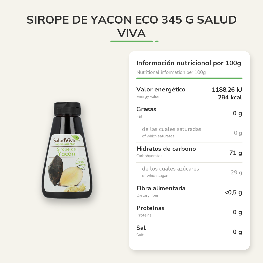 Información nutricional