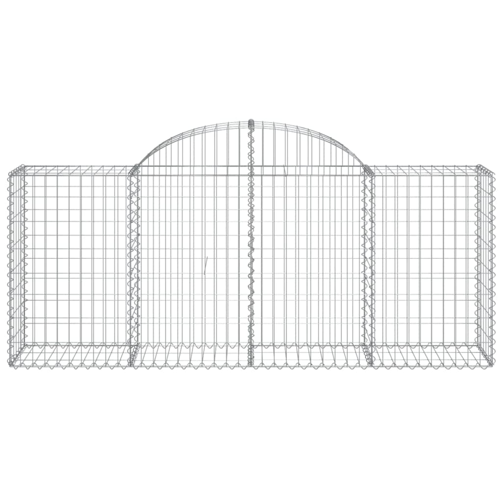 Cestas De Gaviones 10 Uds Forma De Arco Hierro 200x50x80/100 Cm_3