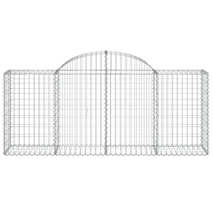 Cestas De Gaviones 10 Uds Forma De Arco Hierro 200x50x80/100 Cm_3