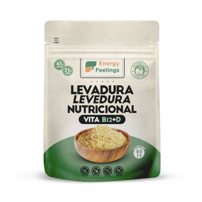 Levadura Nutricional Vitamina B12+D, Energy Feelings, Copos 130g