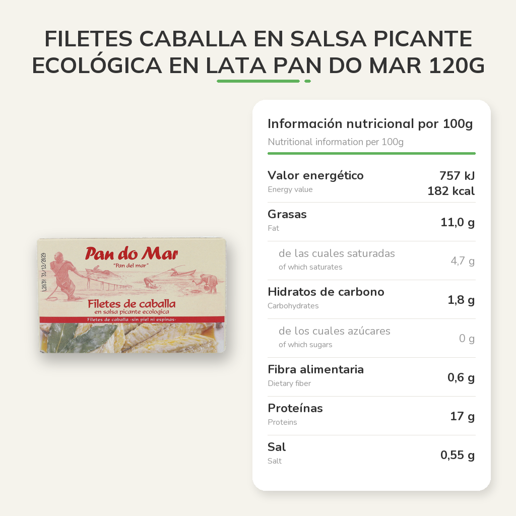 Información nutricional