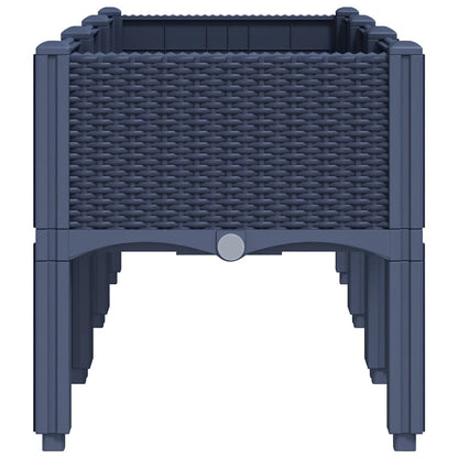 Jardinera Con Patas Pp Azul Gris 120x40x42 Cm_3
