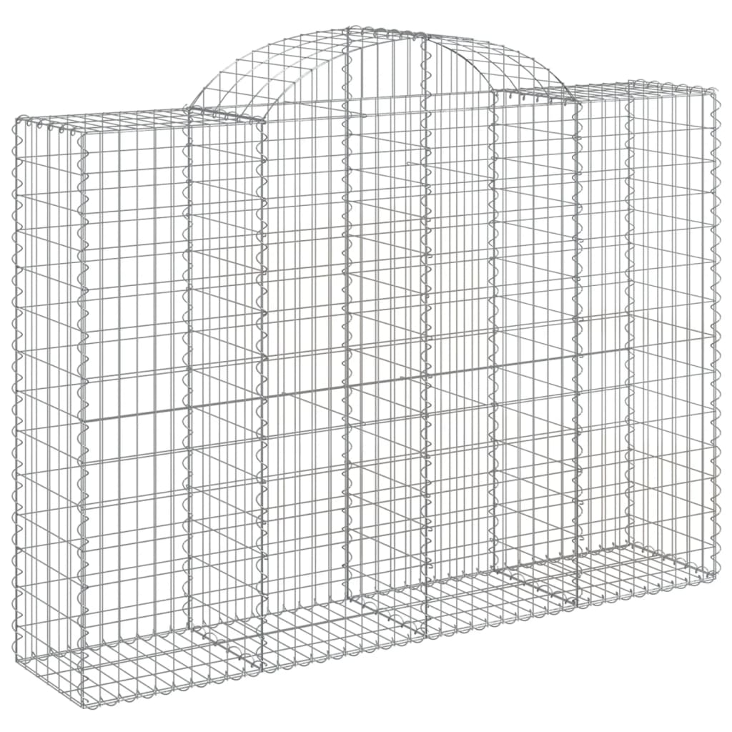 Cestas De Gaviones 3 Uds Forma De Arco Hierro 200x50x140/160 Cm_2
