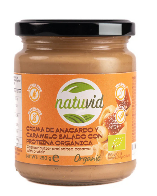 Crema de Anacardo con Coco BIO Natuvid | 250g | 100% Natural | Vegana, Sin Gluten, Sin Lactosa, Sin Aceite de Palma_0