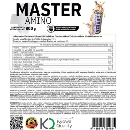 Master Amino - 800g - Bebida Energetica - Aumenta La Masa Muscular - Masmusculo_5
