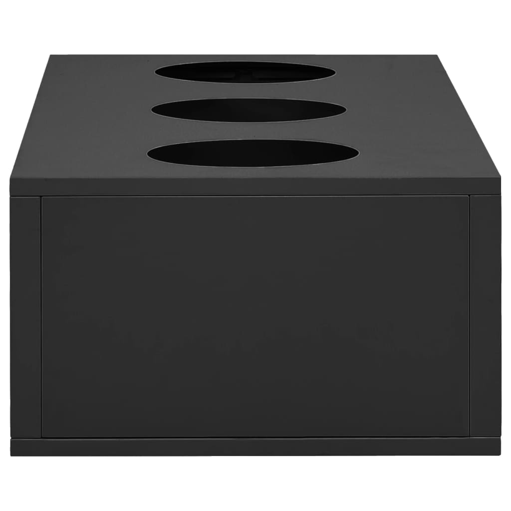 Caja De Flores De Oficina De Acero Gris Antracita 90x40x23 Cm_3
