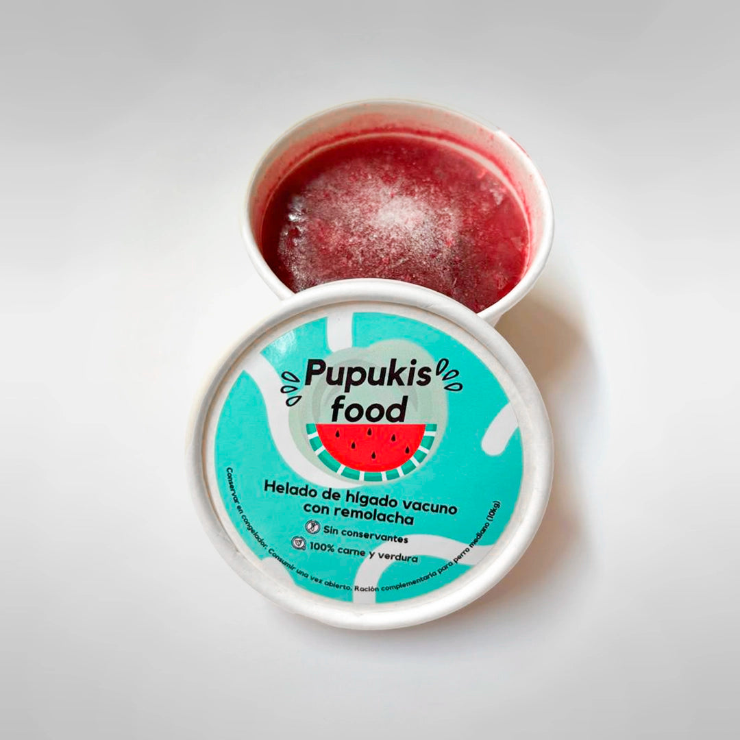 Helado De Hígado De Vacuno Con Remolacha - 100% Natural_0