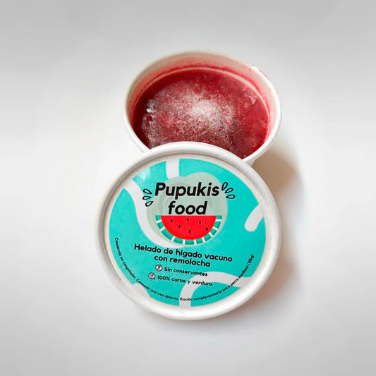 Helado De Hígado De Vacuno Con Remolacha - 100% Natural_0