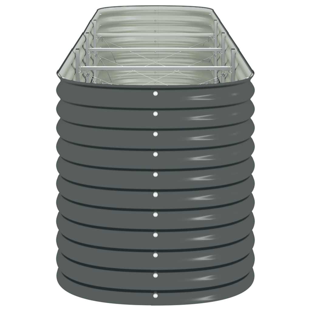 Arriate De Acero Galvanizado Gris 400x80x81 Cm_5