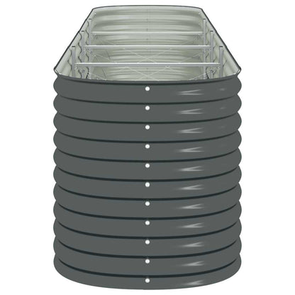 Arriate De Acero Galvanizado Gris 400x80x81 Cm_5