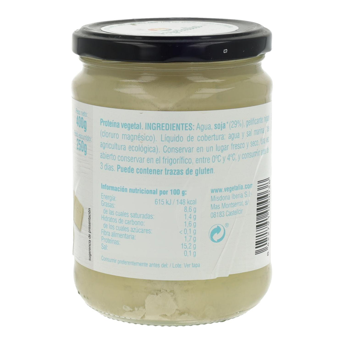 Tofu en bote Bio esterilizado Vegetalia 250gr