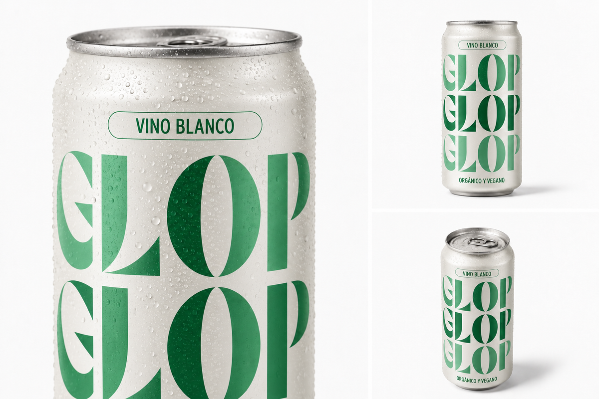 Pack 4 Latas Vino Blanco Eco Vegano Lata 250 Ml_1