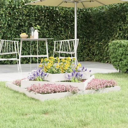 Jardinera Madera Maciza De Pino Blanco 112x112x27 Cm_1