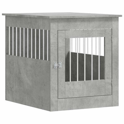 Jaula Para Perros Madera Ingeniería Gris Hormigón 64,5x80x71 Cm_0