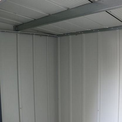 Duramax - Caseta Jardín - Eco Pent Roof 8x4 - Metal - Color Gris Antracita_5