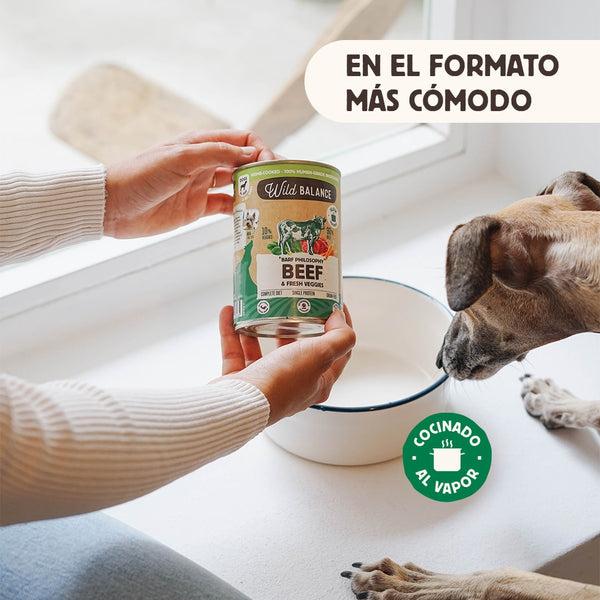 Lata Filosofía BARF de TERNERA Wild Balance 400 g