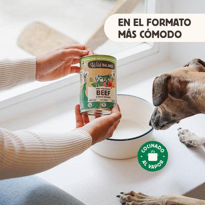 Lata Filosofía BARF de TERNERA Wild Balance 400 g