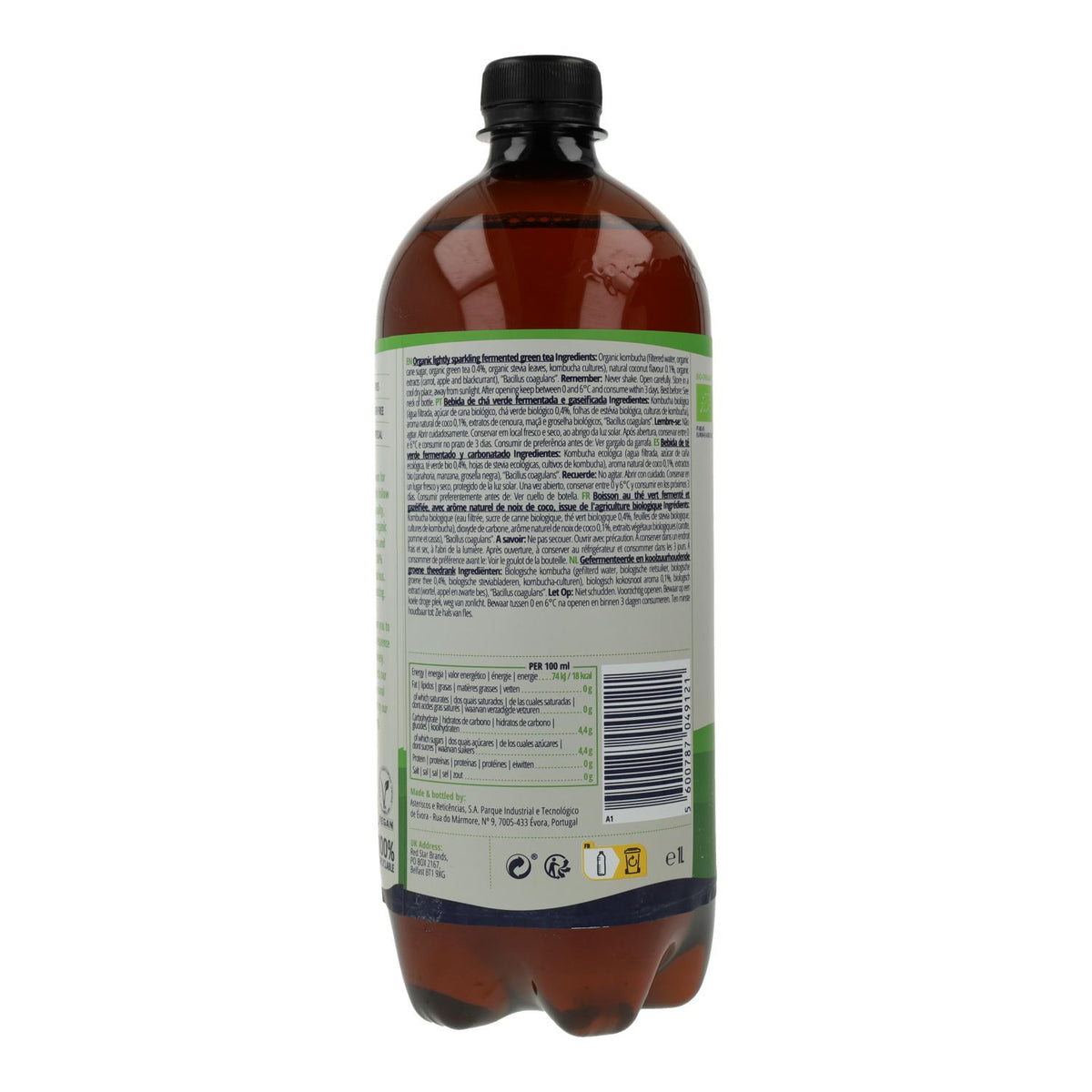 Bebida Kombucha BIO coco Captain Kombucha 400 ml