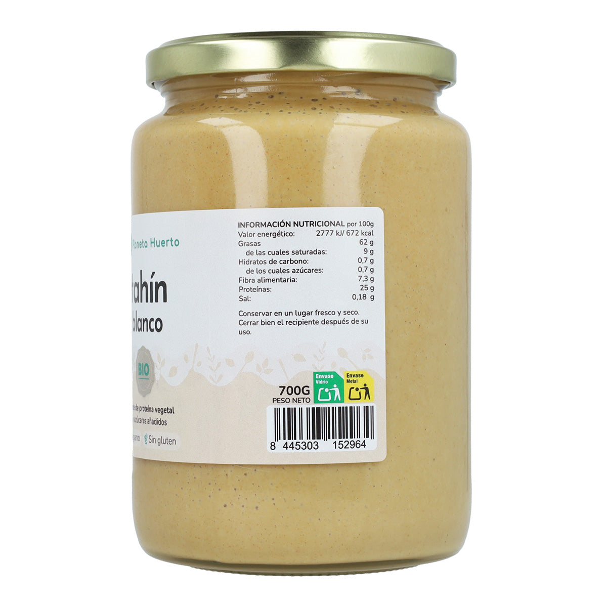 Tahin de sésamo blanco ECO Planeta Huerto 350g