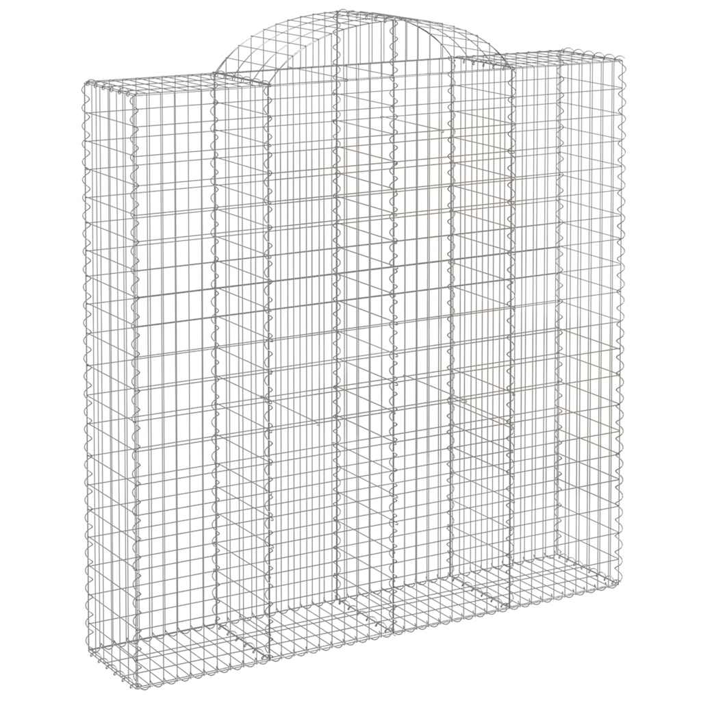 Cestas De Gaviones 9 Uds Forma De Arco Hierro 200x50x200/220 Cm_2