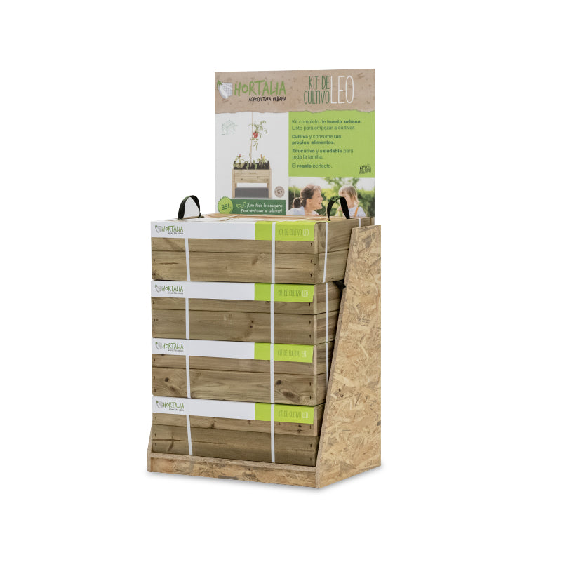 Huerto Urbano De Madera Kit Leo Hortalia 60x40x40 Cm_2