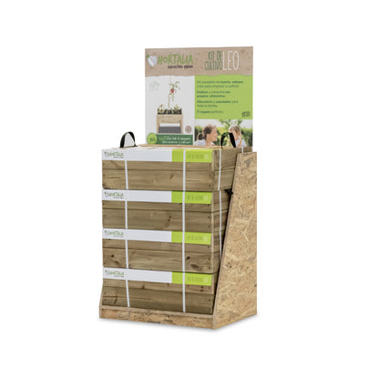 Huerto Urbano De Madera Kit Leo Hortalia 60x40x40 Cm_2