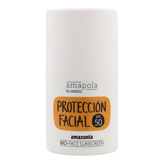 Protector solar facial SPF 50 Amazonia Amapola 50ml