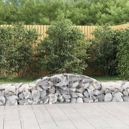 Cestas De Gaviones 25 Uds Forma De Arco Hierro 300x50x40/60 Cm_1