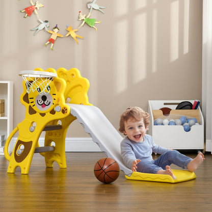 Tobogán Para Niños Aiyaplay Pe, Pp Amarillo 131x50x74 Cm_1