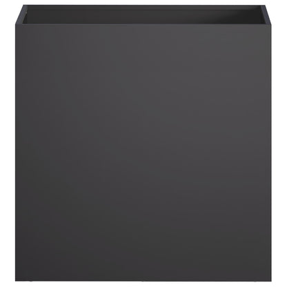 Macetero De Jardín 2 Uds. Negro 50 X 30 X 50 Cm_3
