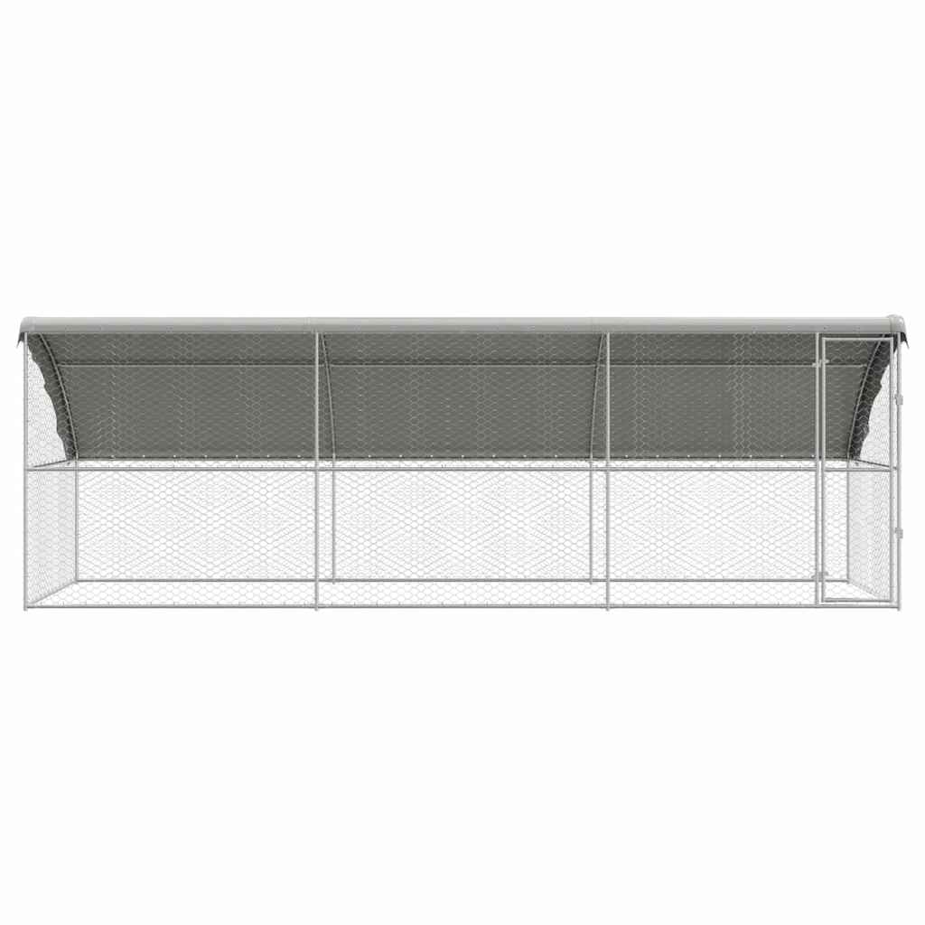 Refugio Para Perros 3 Pcs Plateado 6 X 2 X 2 M_3
